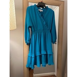 Emma & Michele Blue Midi Dress